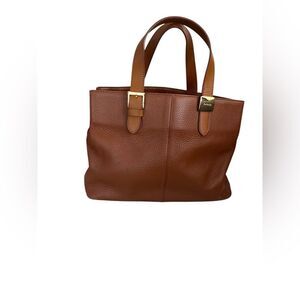 BURBERRYS Novacheck Leather Handbag